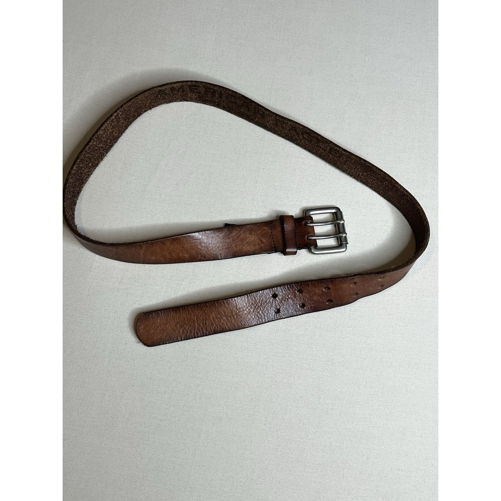 Vintage American Eagle Brown Leather Belt Women's Size 32